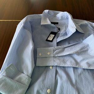 Classic Rug&Bone Light Blue striped  shirt. Brand new. Elegant crisp look.